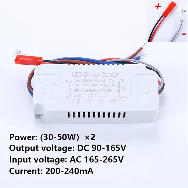 سائق LED 12 24W 20 40W 30 50W 40 60W AC165 265V 220mA لإضاءة الشريط الوحدة 12 24W 2 - Image 5